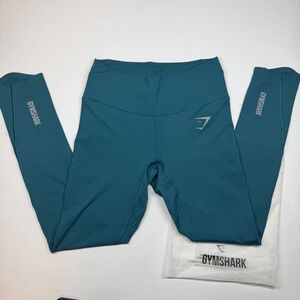 Gymshark Speed Training Leggings Womens XS Niagara Teal Athleisure Seamless NEW